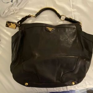 Prada Brown Calfskin bought in Venice, Italy, XXLarge Bag